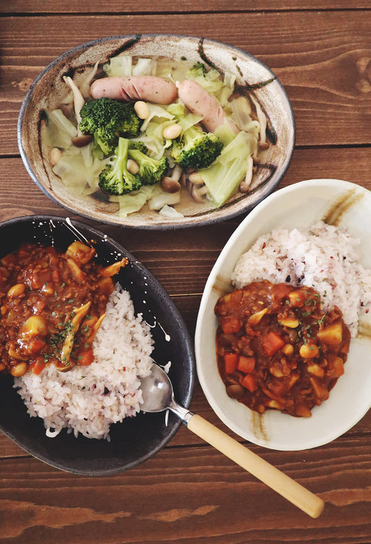 アワサカ(Awasaka) 仁峰 Wabisabi 小判鉢トリオセット 7-2095