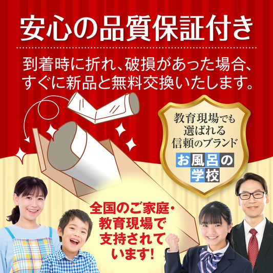 お風呂の学校 ひらがな&カタカナ&アルファベット お風呂ポスター 4枚セット 日本製 ユニコーンデザイン お受験 知育 B3サイズ あいうえお表 ABC表 学習 防水